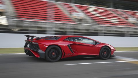 Lamborghini, aventador, lp 750-4, вид сбоку