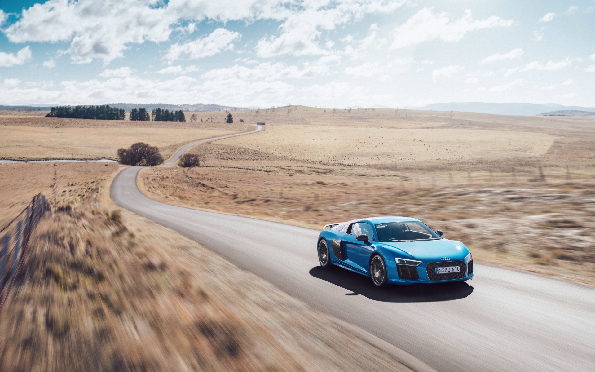Картинки Audi, r8, v10, движение, дорога фото и обои на рабочий стол