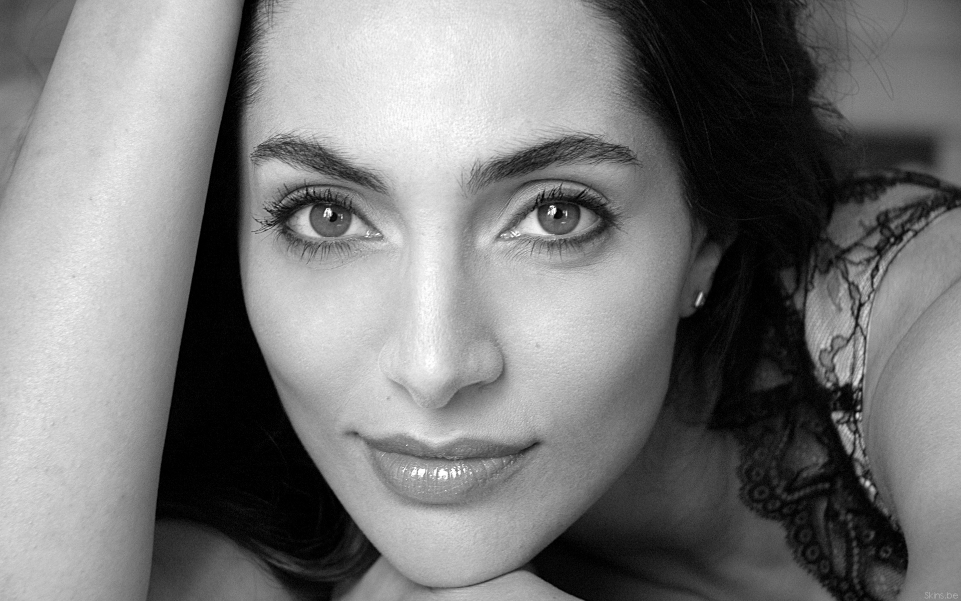 Картинки Caterina murino, актриса, лицо, bw фото и обои на рабочий стол