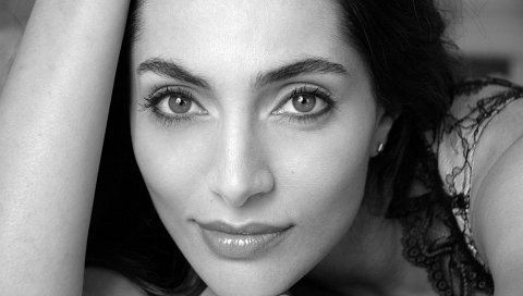 Caterina murino, актриса, лицо, bw