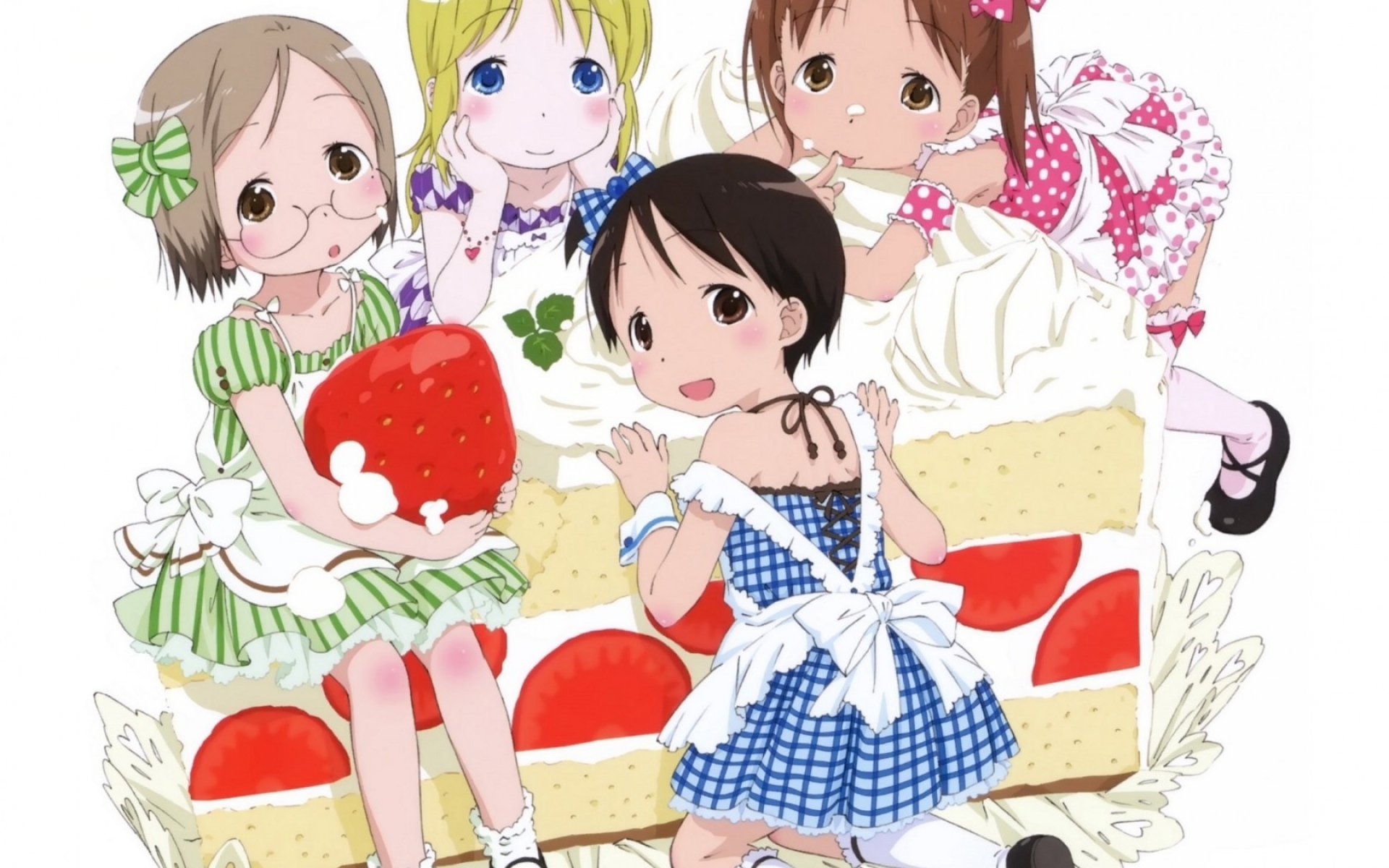 Картинки Kyuuta sakai, ichigo mashimaro, miu matsuoka, chika itoh, matsuri sakuragi, ana coppola фото и обои на рабочий стол