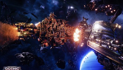 Битва, готика, армада, warhammer 40k, черный легион