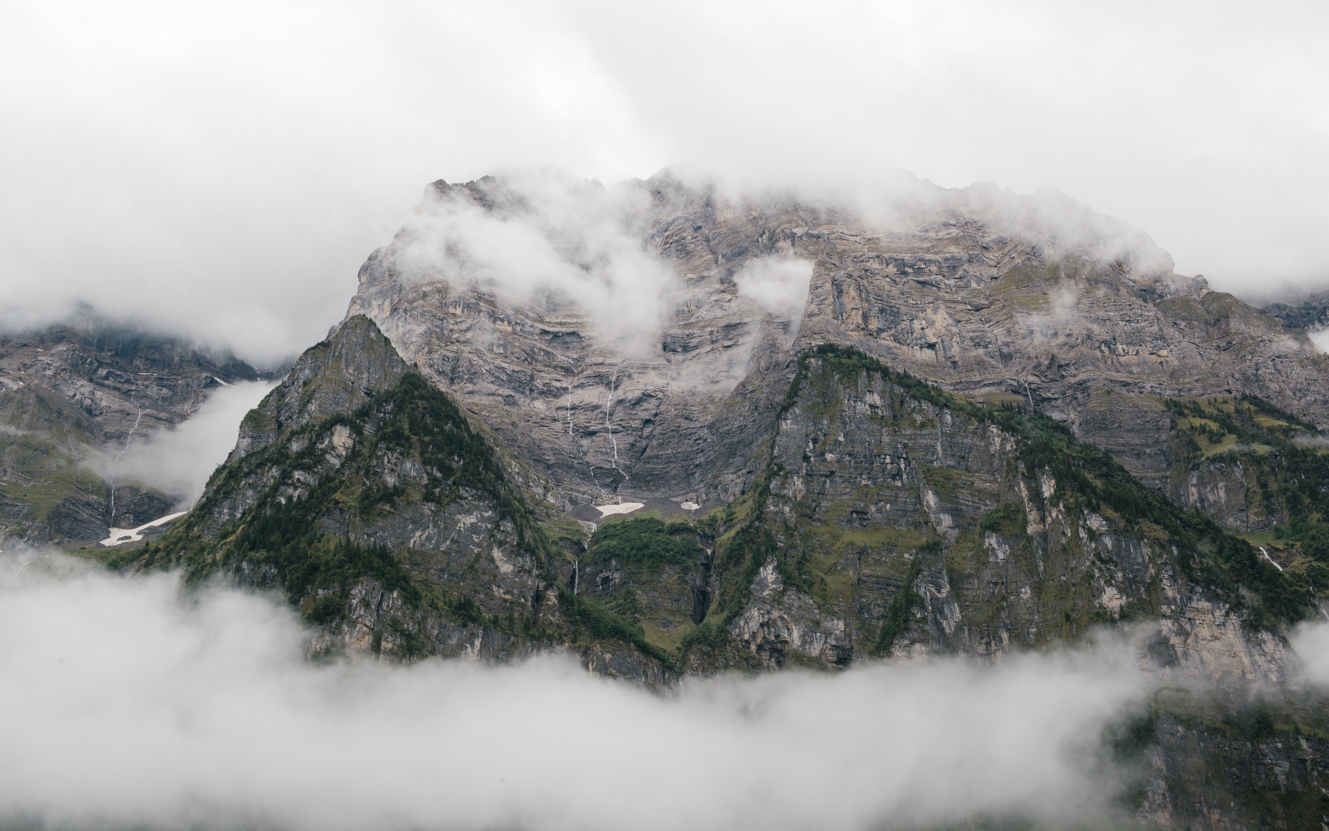 Картинки Скалы, горы, туман, вершины фото и обои на рабочий стол