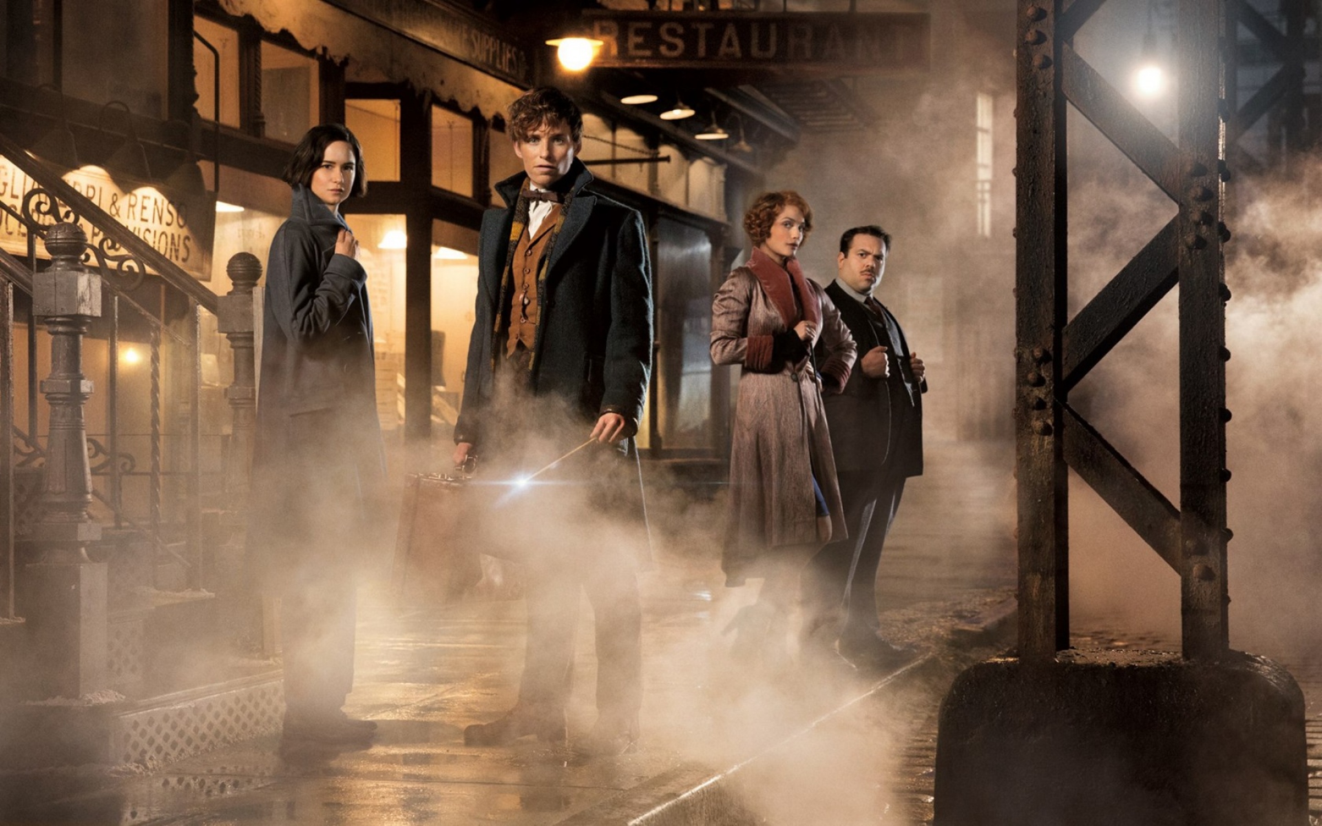 Картинки Сказочные звери и где их найти, eddie redmayne, katherine waterston, alison sudol, dan fogler фото и обои на рабочий стол