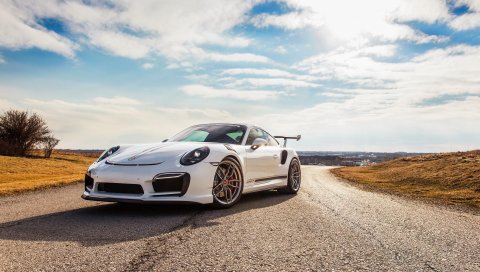 Porsche, vorsteiner, 991 v-rt, спортивный автомобиль, вид сбоку