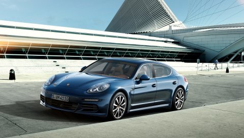 Porsche, panamera 4s, вид сбоку