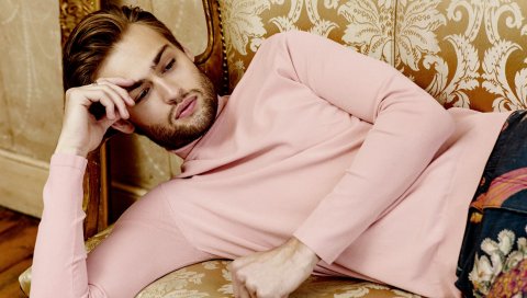Douglas booth, актер, фотосессия, щетина