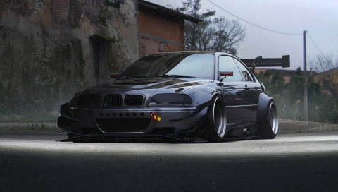 Bmw, m3, e46, вид сбоку