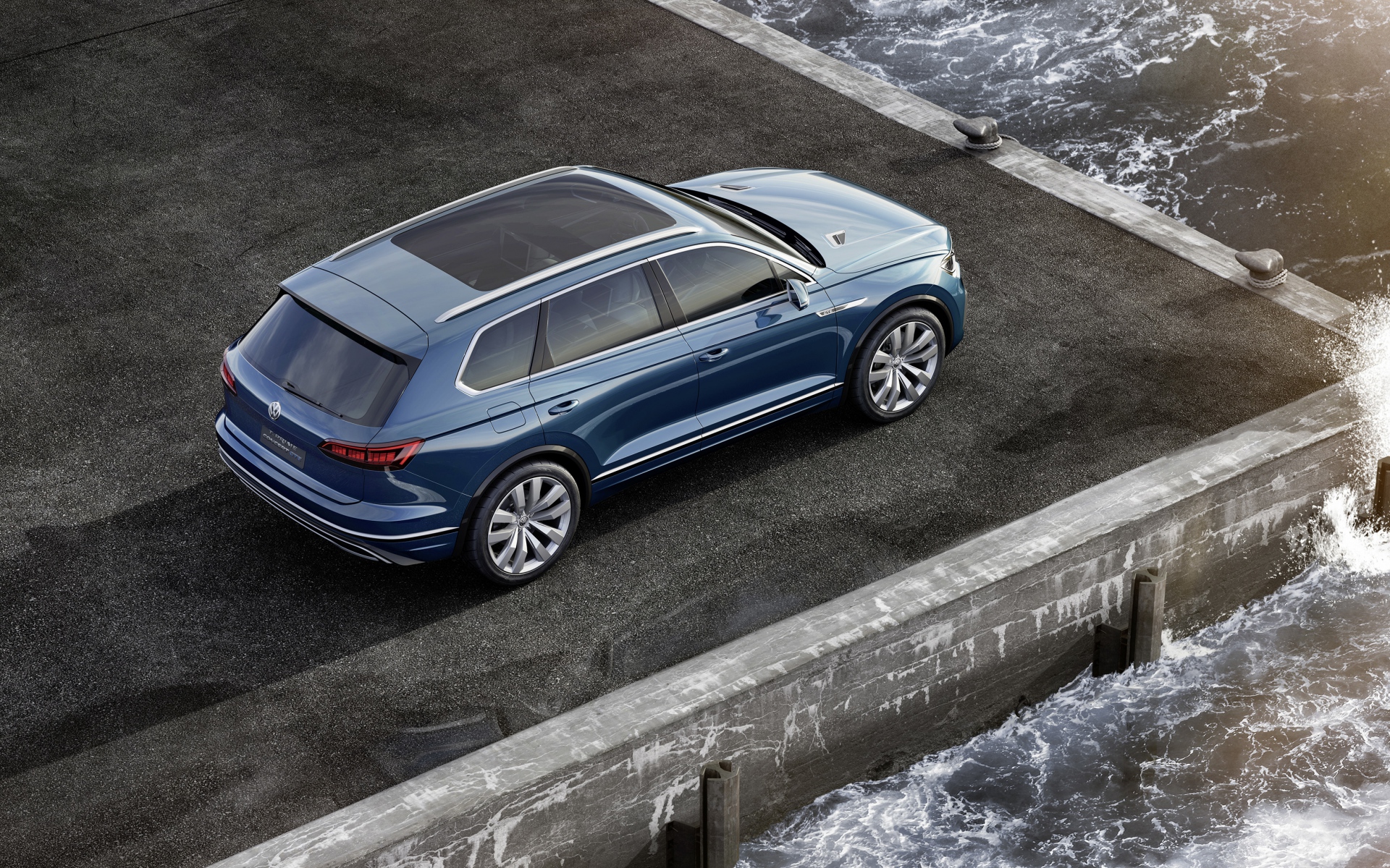 Картинки Volkswagen, t-prime, gte, концепция, вид сверху фото и обои на рабочий стол
