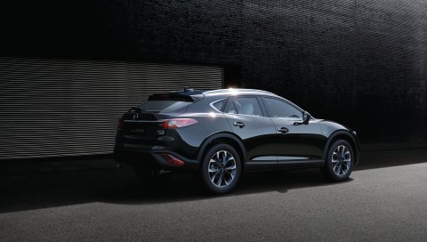 Mazda, cx-4, вид сбоку, черный