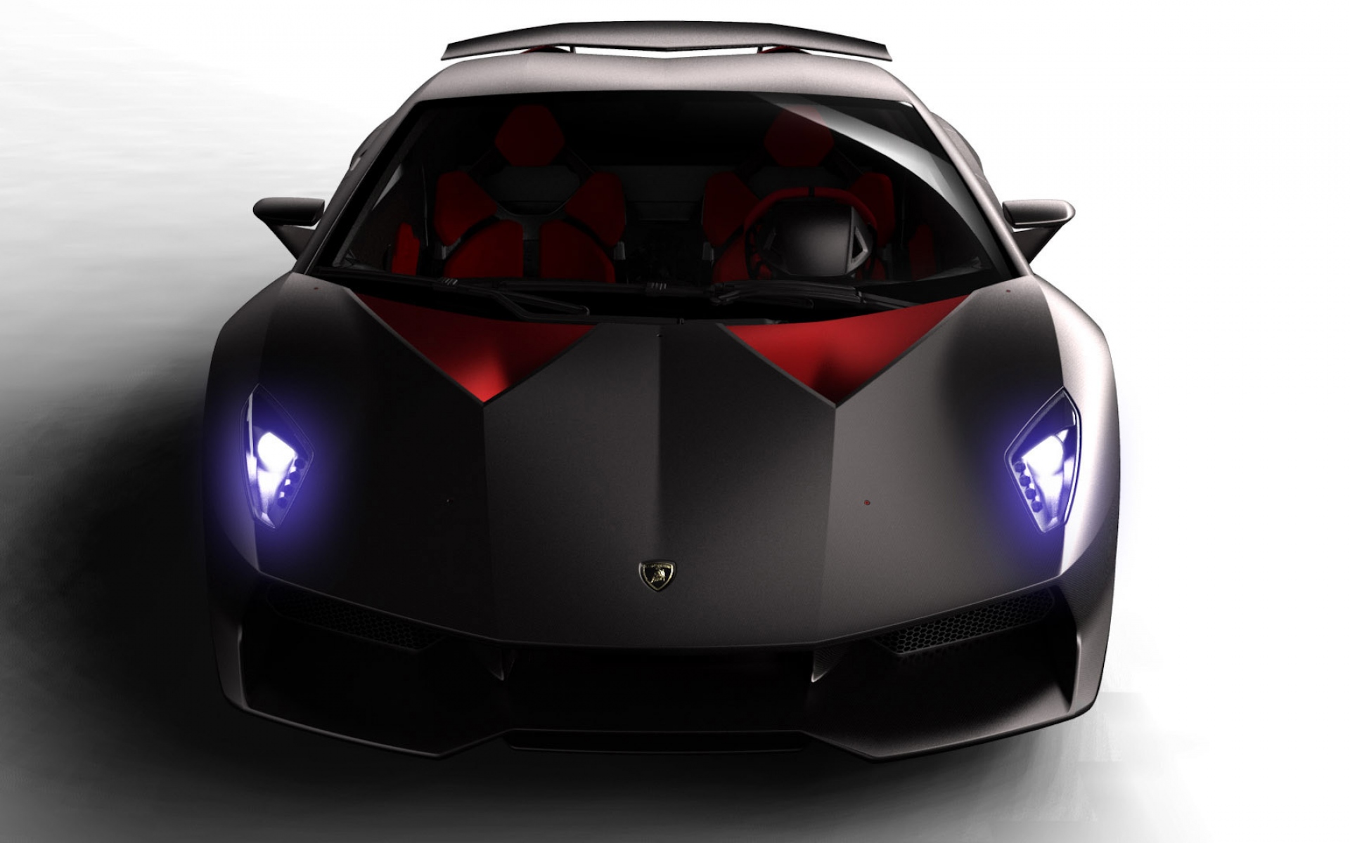 Картинки Lamborghini, sesto elemento, черный, вид спереди фото и обои на рабочий стол