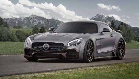 Amg, mercedes-benz, gt3, c190, вид сбоку