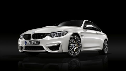 Bmw, m4, белый, вид сбоку