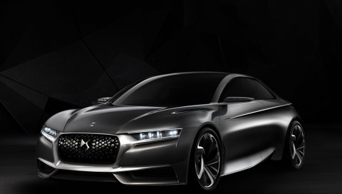 Citroen, божественный, ds, черный, вид сбоку, концепция