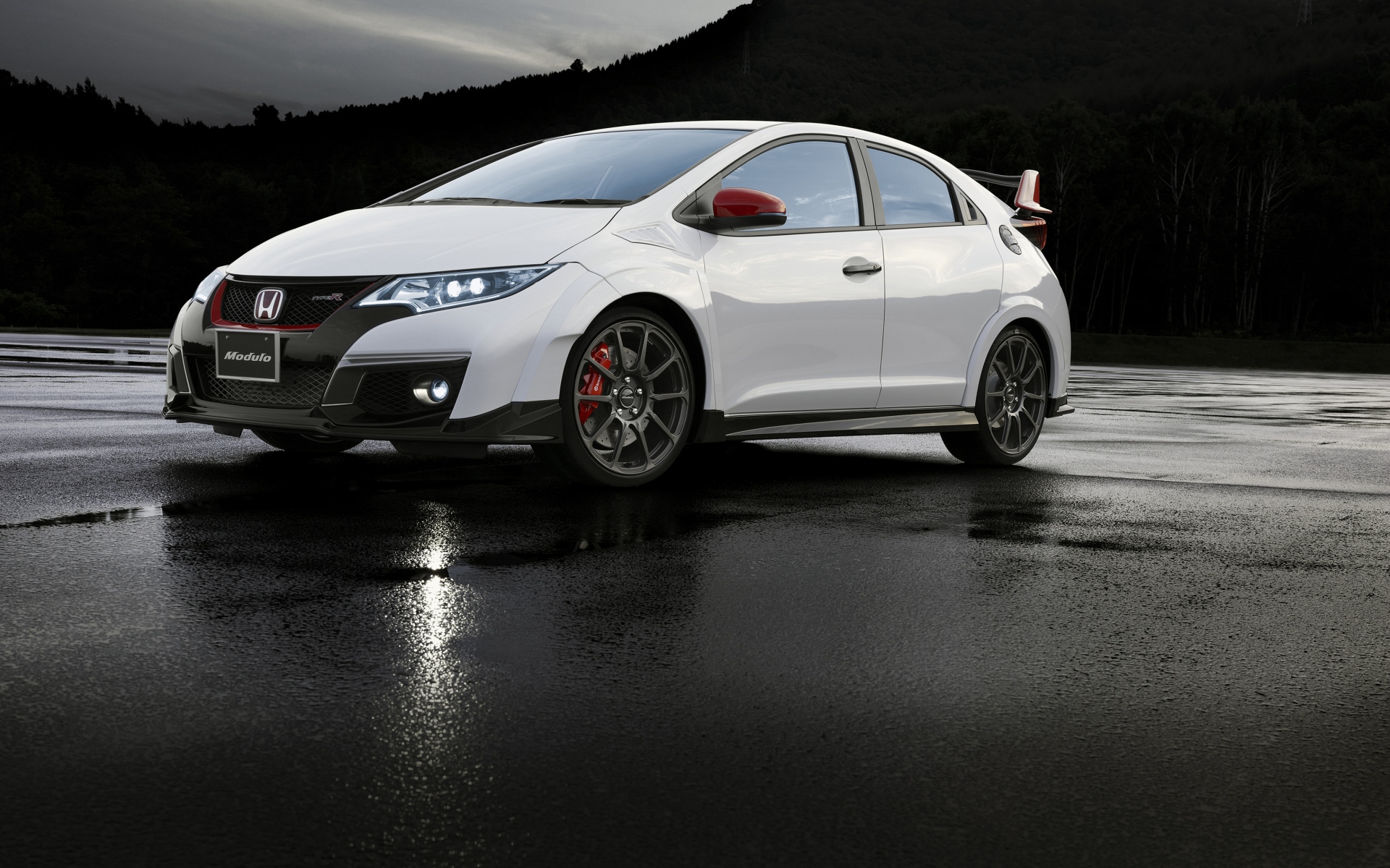 Картинки Modulo, honda, civic, white, side view фото и обои на рабочий стол