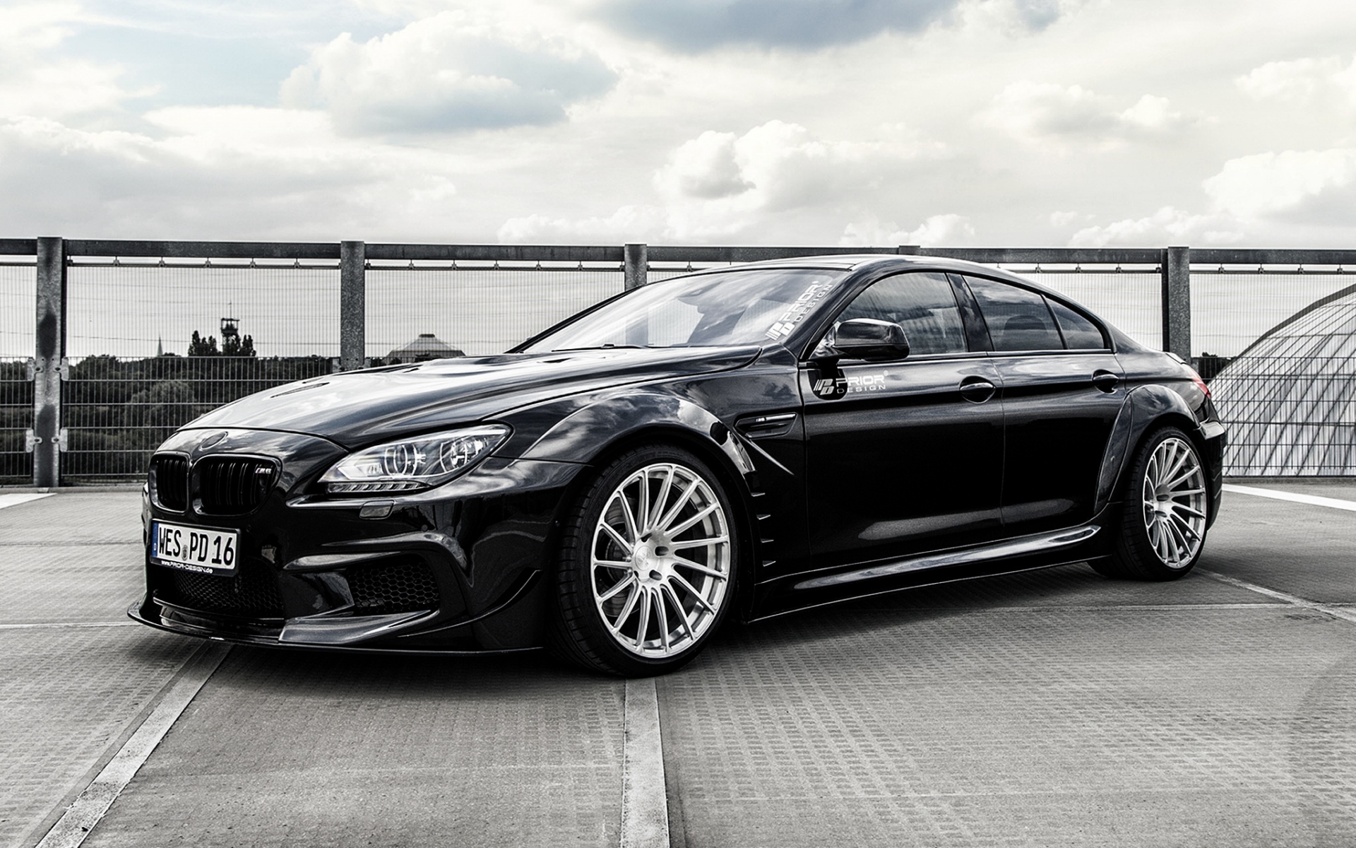 Картинки Bmw, m6, предварительный дизайн, вид сбоку, черный фото и обои на рабочий стол