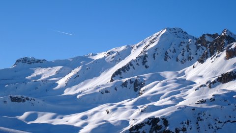 Альпы, горы, снег, небо, вершины