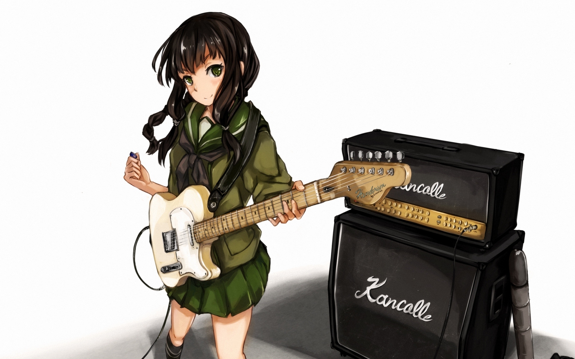 Картинки Maki pei, коллекция kantai, kitakami, гитара фото и обои на рабочий стол