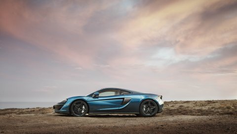 Mclaren, 570gt, вид сбоку, автомобиль