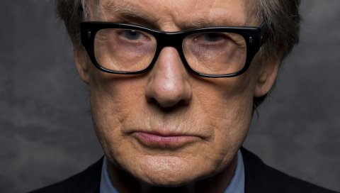 Bill nighy, актер, лицо, очки, морщины, седой