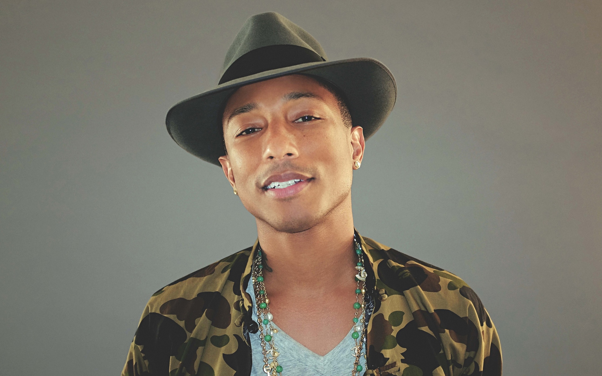 Картинки Pharrell williams, рэпер, лицо, шляпа фото и обои на рабочий стол