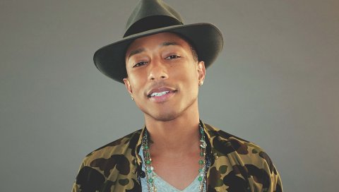 Pharrell williams, рэпер, лицо, шляпа