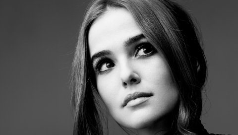 Змей, девчонка, актриса, лицо, bw