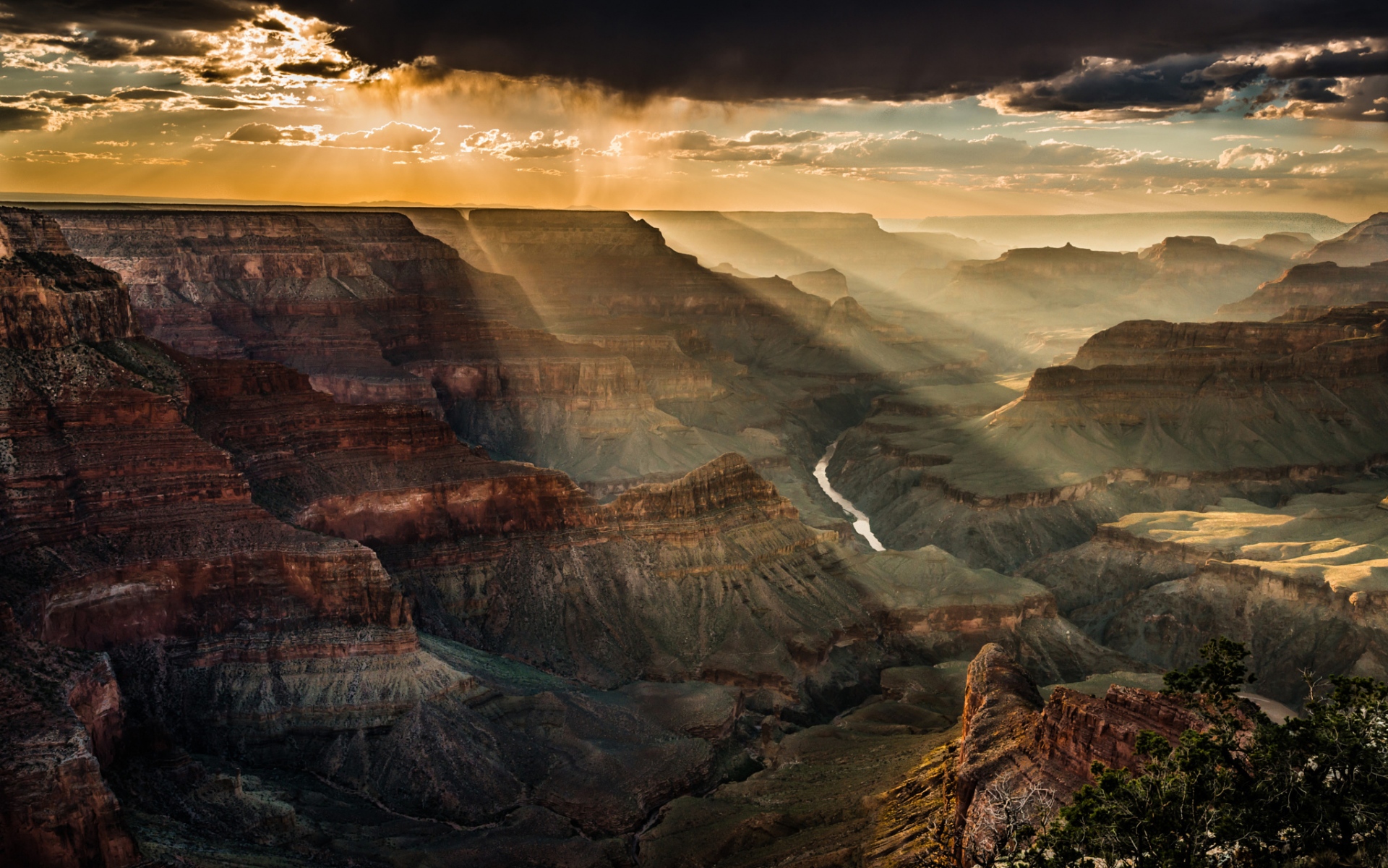Картинки США, каньон, гора, вид сверху фото и обои на рабочий стол