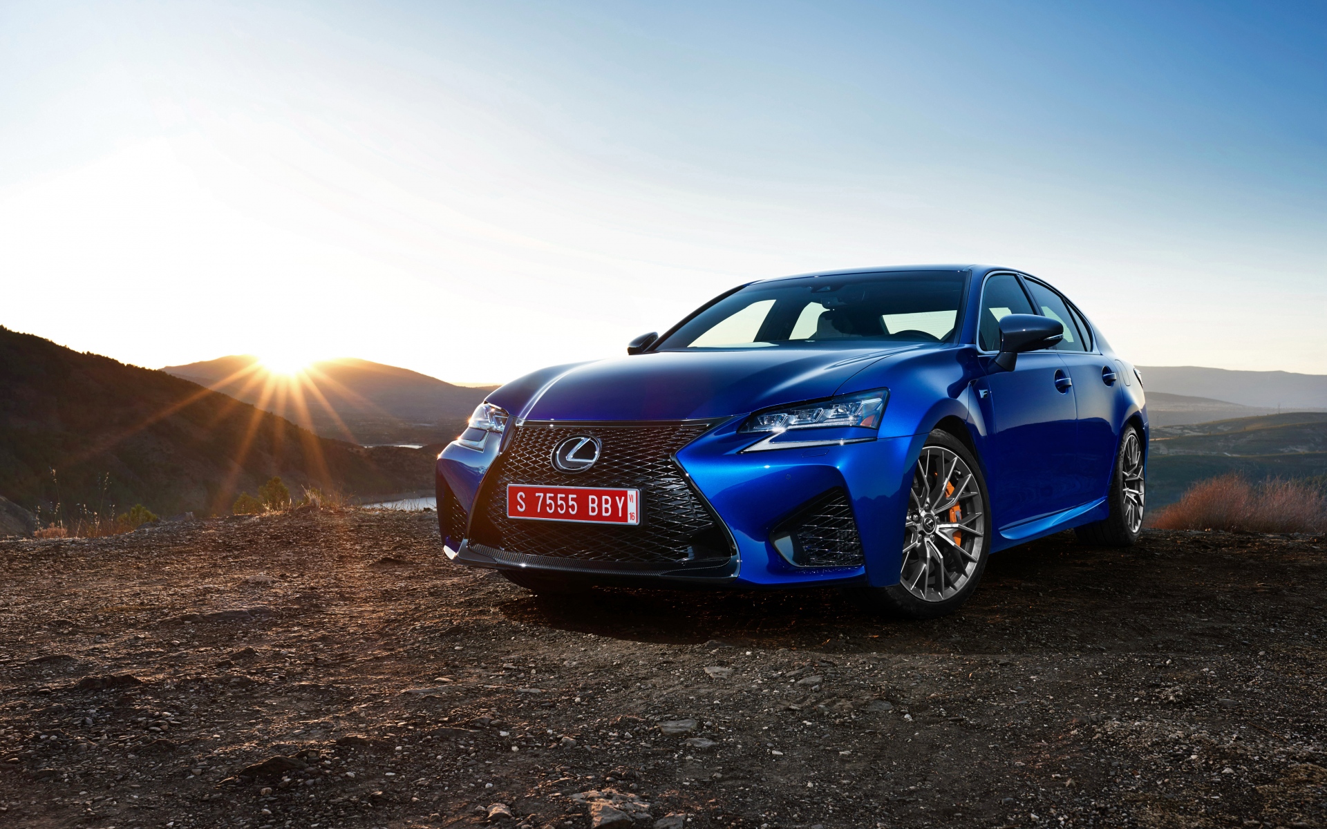 Картинки Lexus, gs, вид сбоку, синий фото и обои на рабочий стол