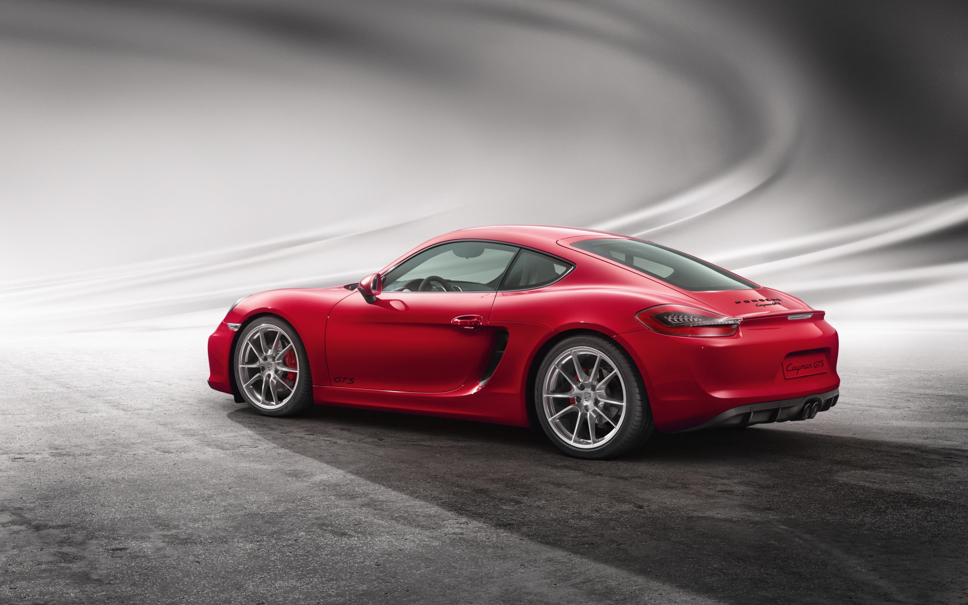 Картинки Porsche, cayman, gts, красный, вид сбоку фото и обои на рабочий стол