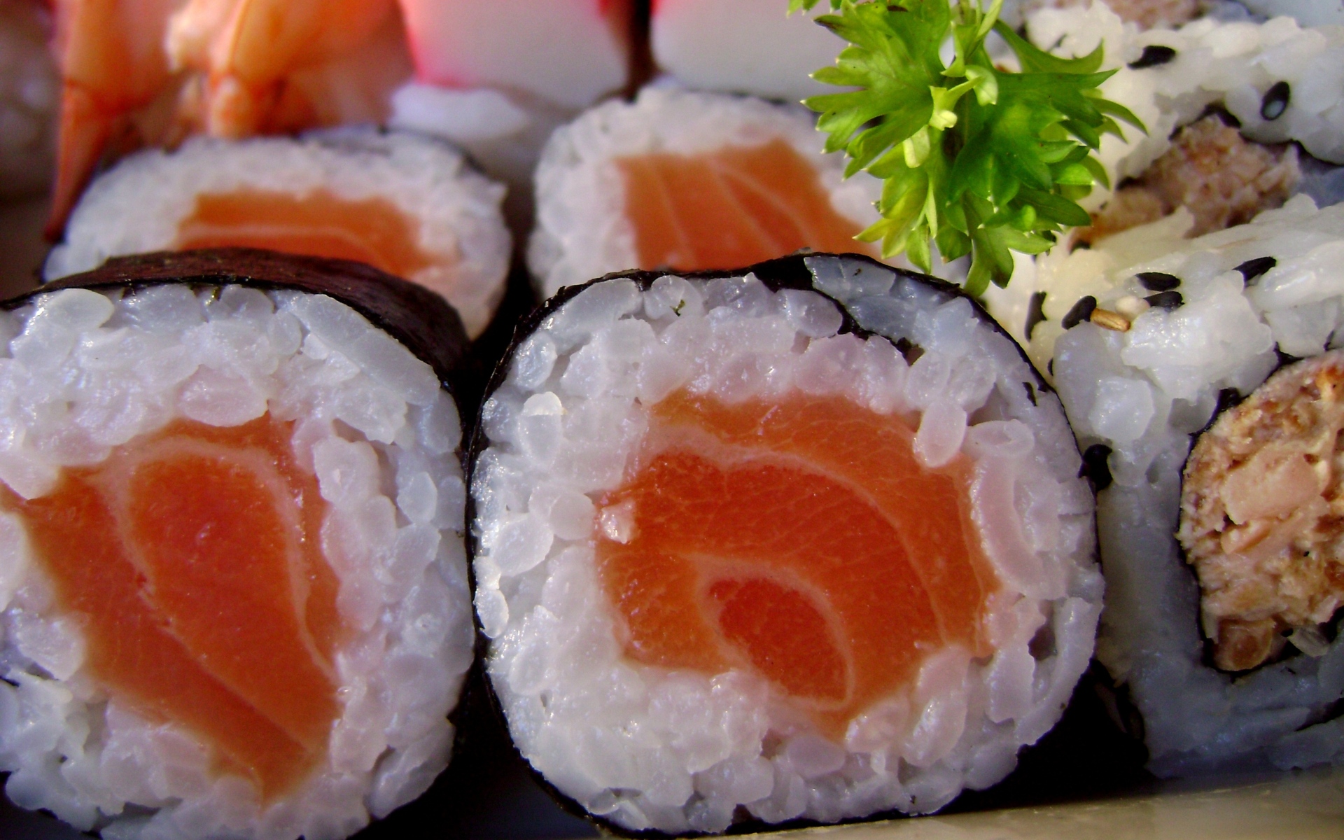 Картинки Суши, сашими, рис, мясо, рыба фото и обои на рабочий стол