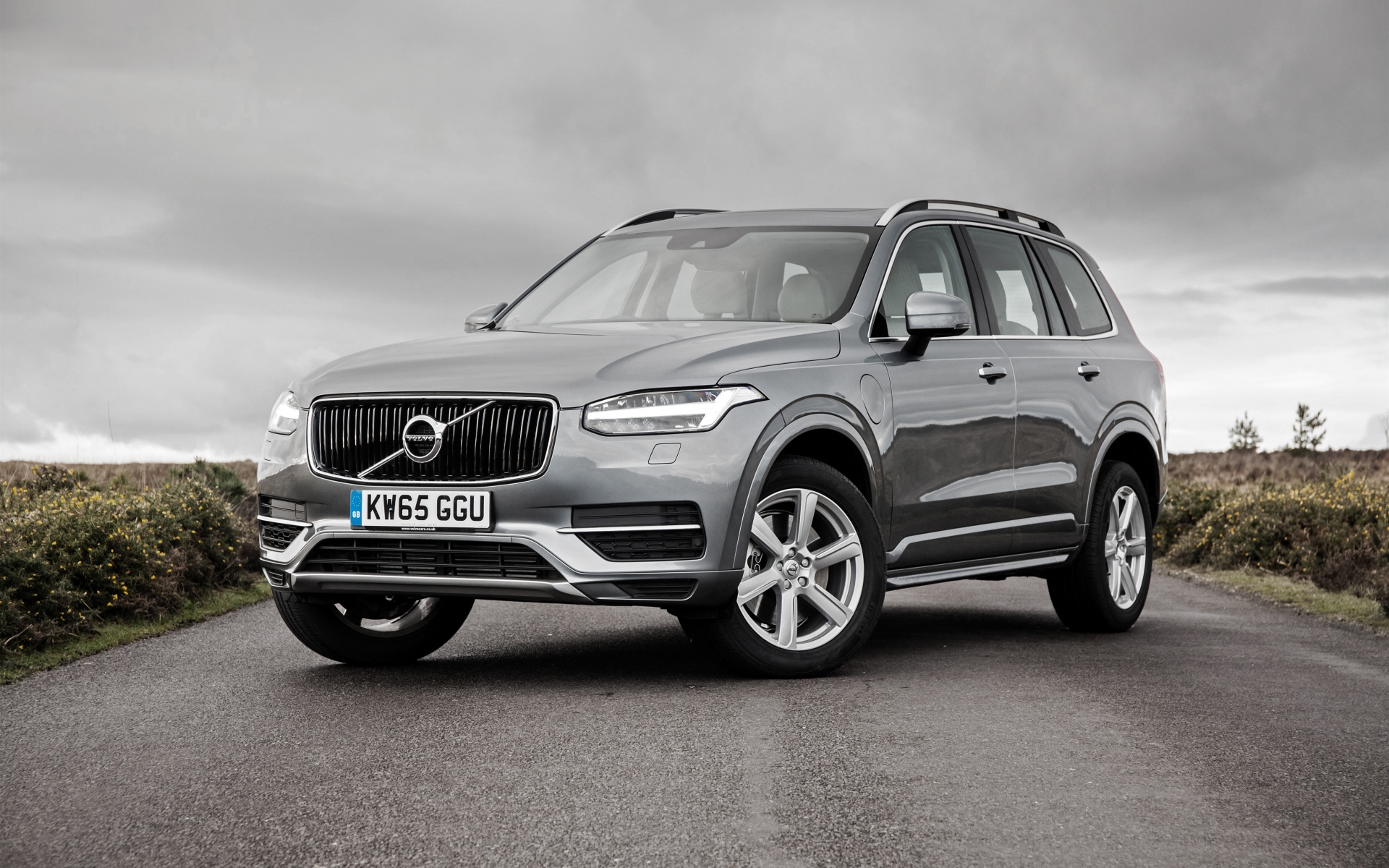 Картинки Volvo, xc90, серебристый, вид сбоку фото и обои на рабочий стол