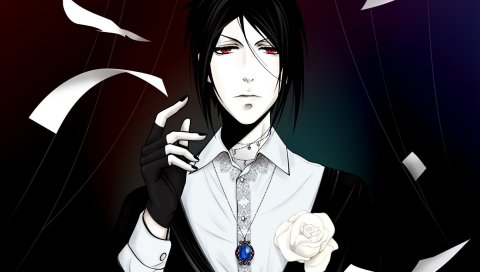 Sebastian michaelis, черный дворецкий, искусство