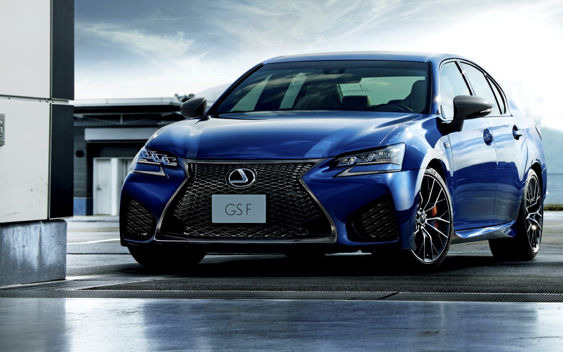 Картинки Lexus, gs f, авто, синий, вид спереди фото и обои на рабочий стол