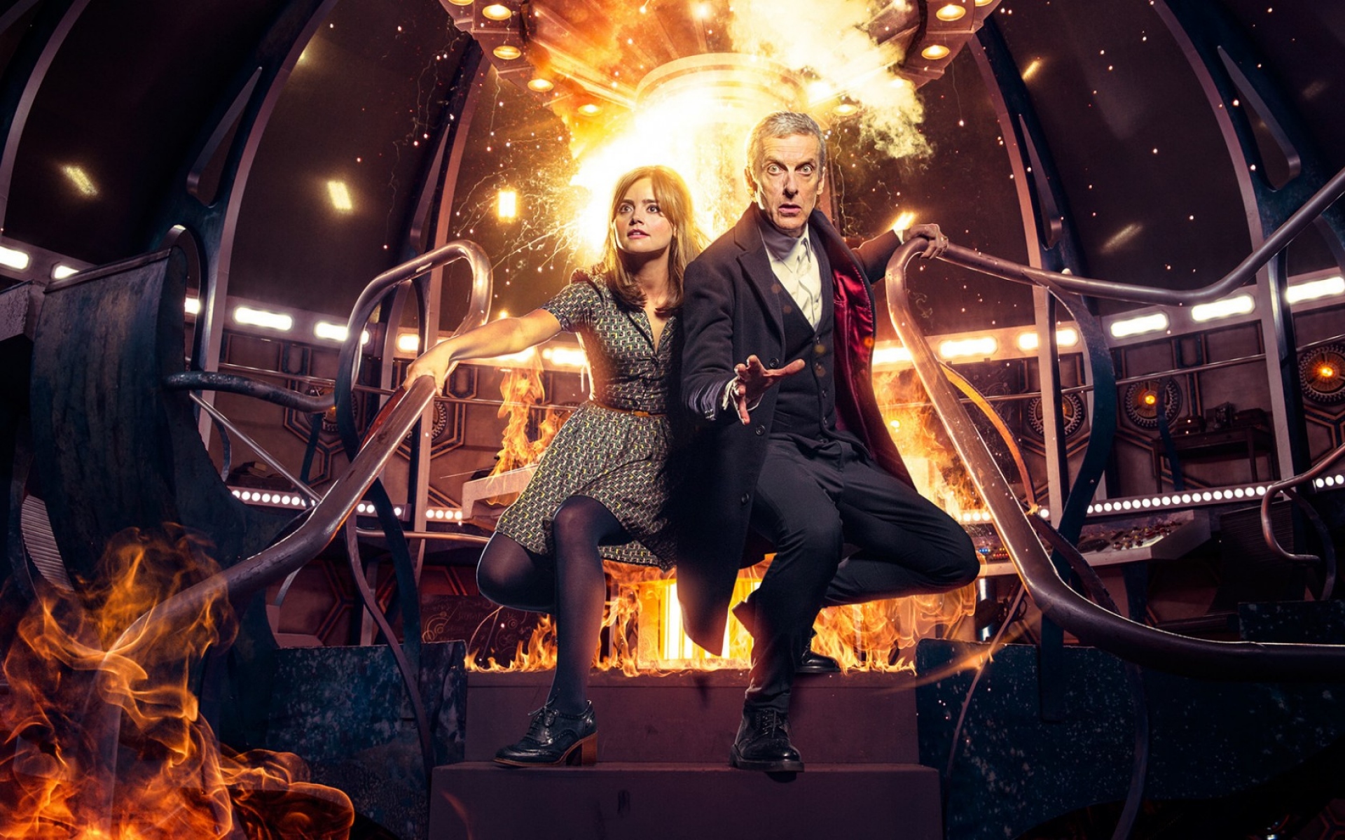 Картинки Доктор, который, peter capaldi, jenna coleman фото и обои на рабочий стол