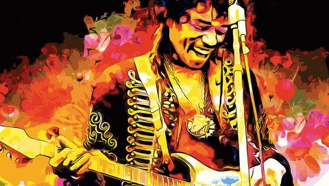 Jimi hendrix, музыкант, гитара