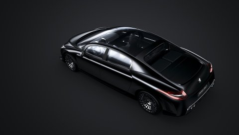 Peugeot, 908 rc, черный, вид сверху