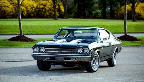 Chevrolet, copo, chevelle, вид сбоку