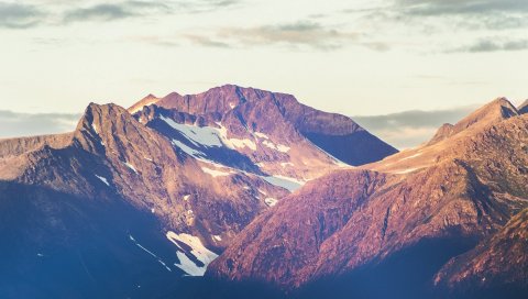 Горы, небо, вершины