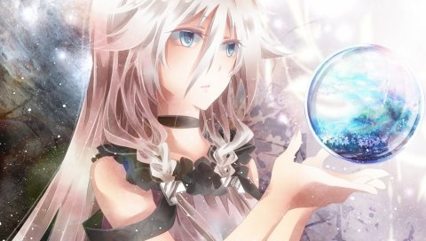 Touya, вокалоид, ia, девушка, шарик