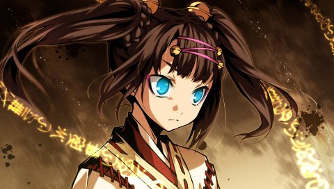 Kajiri kamui kagura, mikado ryuusui, женщина, лицо
