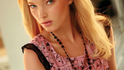 Elsa hosk, модель, блондинка, глаза