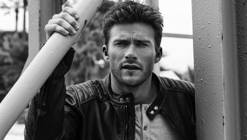 Scott eastwood, актер, куртка, фотосессия, bw