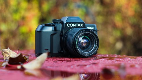 Contax 167mt, объектив yashica, камера