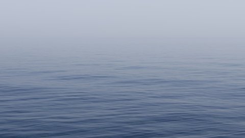 море, поверхность, синий, небо
