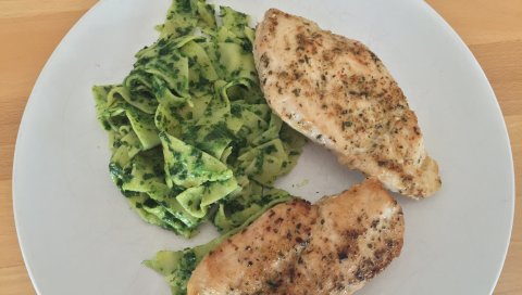 Курица, филе, лапша