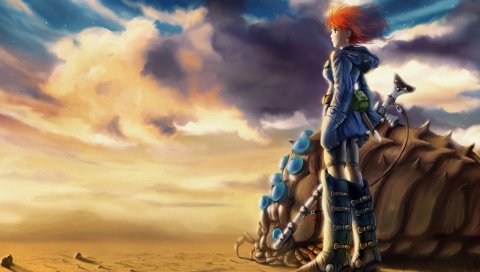 Kaze no tani no naushika, nausicaa, девушка