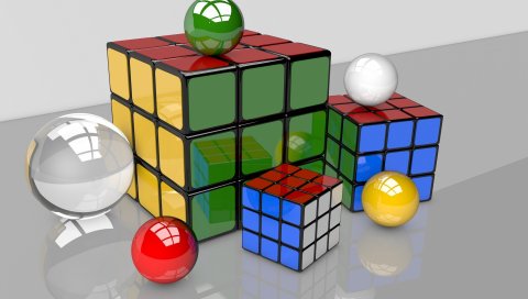 3d, шары