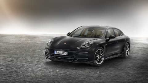 Porsche, panamera, издание, 970, черный, вид сбоку