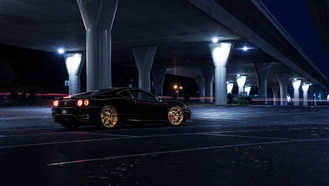 Ferrari, 360, modena, aristo, черный, вид сбоку